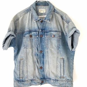 "Current Elliot" Short Sleeved Denim Jacket